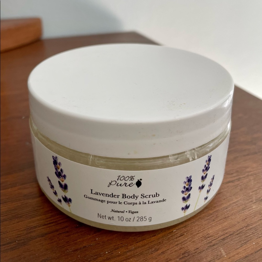 NEW 100% PURE Brand Lavender Sea Salts Bath Scrub, 10oz, Vegan